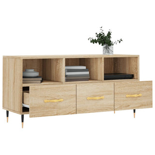 Tv-Meubel 102X36X50 Cm Bewerkt Hout Kleurig