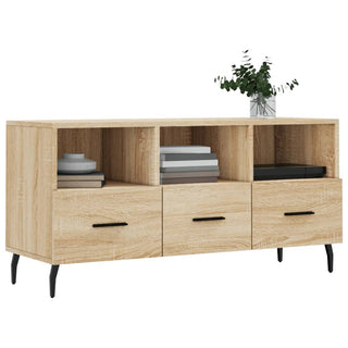 Tv-Meubel 102X36X50 Cm Bewerkt Hout Kleurig