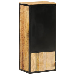 Badkamerkast 40X27X90 Cm Massief Mangohout En Ijzer