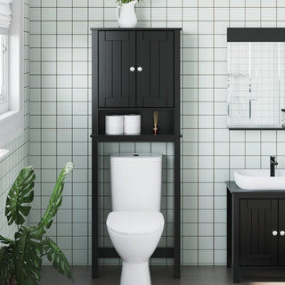 Toiletmeubel Berg 60X27X164,5 Cm Massief Hout