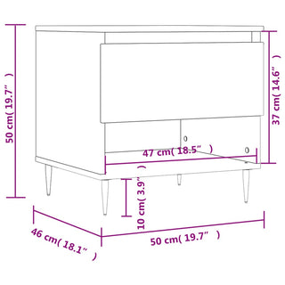 Salontafels 50X46X50 Cm Bewerkt Hout