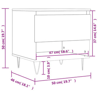 Salontafels 50X46X50 Cm Bewerkt Hout