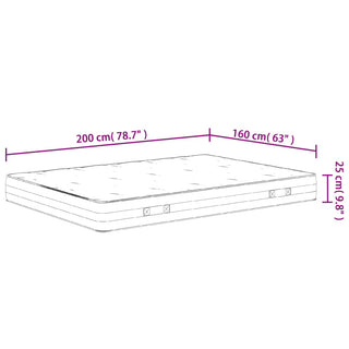 Pocketveringmatras Middelhard-Hard 160X200 Cm Super King Size