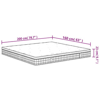 Binnenveringmatras Middelhard 160X200 Cm