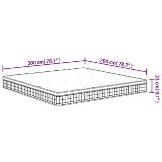 Binnenveringmatras Middelhard 200X200 Cm King Size