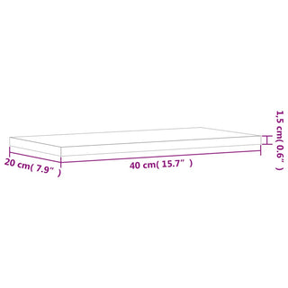 Wandschappen 4 St 40X20X1,5 Cm Bewerkt Hout Bruineikenkleurig