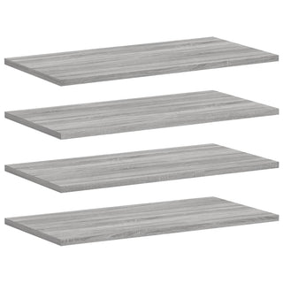 Wandschappen 4 St 60X30X1,5 Cm Bewerkt Hout Grijs Sonoma Eiken