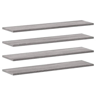 Wandschappen 4 St 80X20X1,5 Cm Bewerkt Hout Grijs Sonoma Eiken