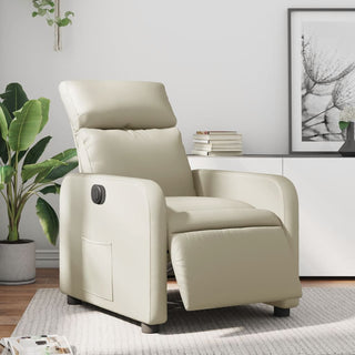 Fauteuil Kunstleer Kleurig Crème