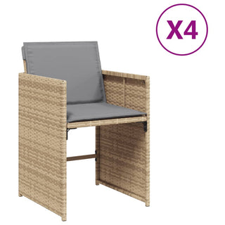 Tuinstoelen Met Kussens Poly Rattan