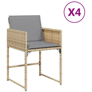 Tuinstoelen Met Kussens Poly Rattan