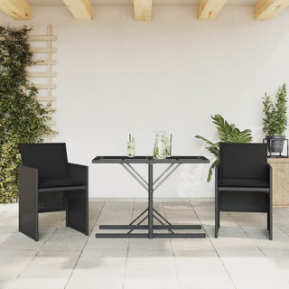 3-Delige Bistroset Met Kussens Poly Rattan Beige