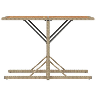 3-Delige Bistroset Met Kussens Poly Rattan Beige