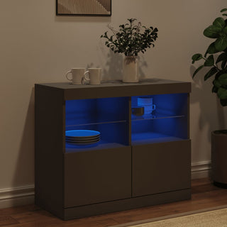 Dressoir Met Led-Verlichting 8X37X67 Cm