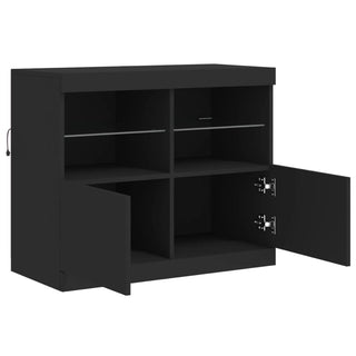 Dressoir Met Led-Verlichting 8X37X67 Cm