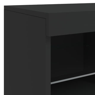 Dressoir Met Led-Verlichting 8X37X67 Cm