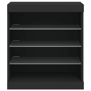 Dressoir Met Led-Verlichting 60,5X37X67 Cm Zwart