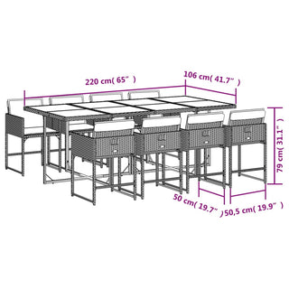 Tuinset Met Kussens Poly Rattan