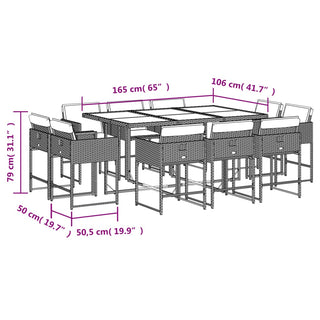 Tuinset Met Kussens Poly Rattan