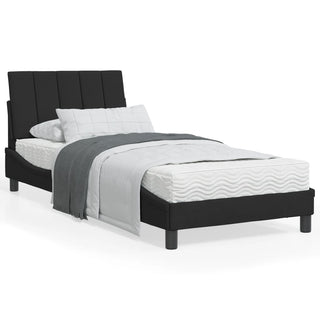 Bedframe Met Hoofdeinde Fluweel Zwart 90X190 Cm