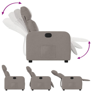 Fauteuil Verstelbaar Stof Taupe