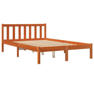 Bedframe Massief Grenenhout Wasbruin 120X190 Cm