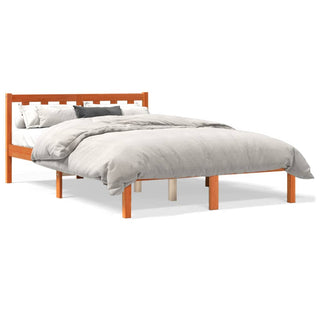 Bedframe Massief Grenenhout Wasbruin 120X190 Cm