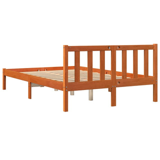 Bedframe Massief Grenenhout Wasbruin 140X200 Cm