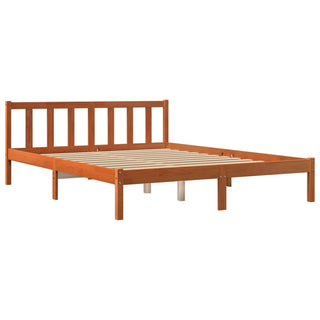 Bedframe Massief Grenenhout Wasbruin 150X200 Cm