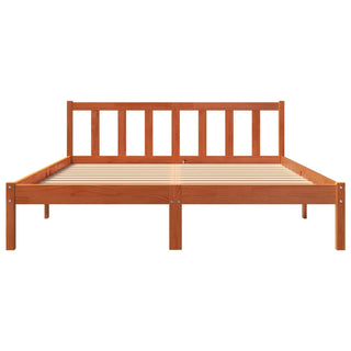 Bedframe Massief Grenenhout Wasbruin 150X200 Cm