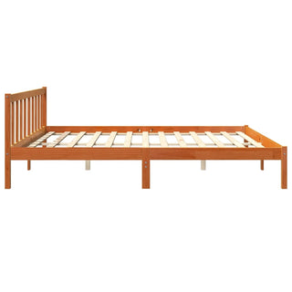 Bedframe Massief Grenenhout Wasbruin 200X200 Cm