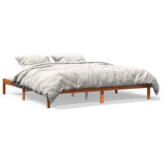 Bedframe Massief Grenenhout Wasbruin 180X200 Cm