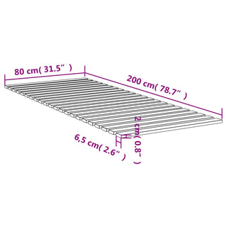 Lattenbodem 80X200 Cm Massief Grenenhout