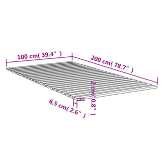 Lattenbodem 100X200 Cm Massief Grenenhout