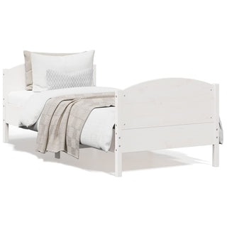 Bedframe Met Hoofdbord Massief Grenenhout