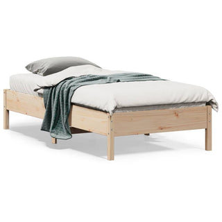 Bedframe Massief Grenenhout 120 X 190 Cm