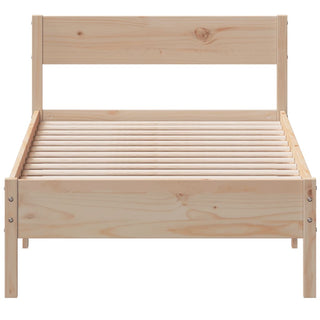 Bedframe Met Hoofdbord Massief Grenenhout