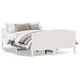 Bedframe Met Hoofdbord Massief Grenenhout