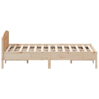 Bedframe Met Hoofdbord Massief Grenenhout 180X200 Cm