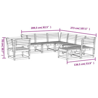 Loungeset Massief Grenenhout