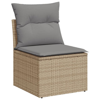 9-Delige Loungeset Met Kussens Poly Rattan