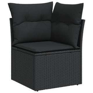 9-Delige Loungeset Met Kussens Poly Rattan