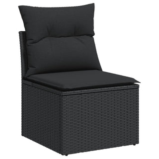 9-Delige Loungeset Met Kussens Poly Rattan