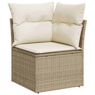 10-Delige Loungeset Met Kussens Poly Rattan