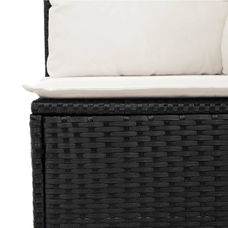 10-Delige Loungeset Met Kussens Poly Rattan