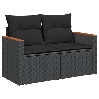 12-Delige Loungeset Met Kussens Poly Rattan