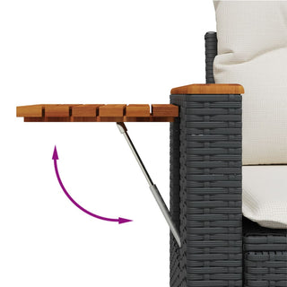 6-Delige Loungeset Met Kussens Poly Rattan