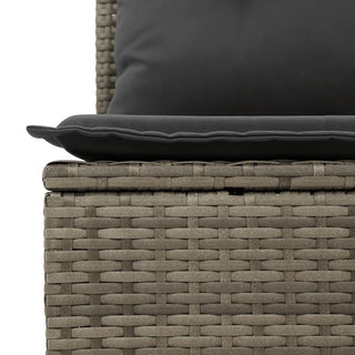 10-Delige Loungeset Met Kussens Poly Rattan