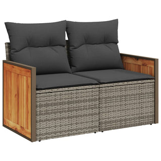 6-Delige Loungeset Met Kussens Poly Rattan