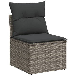 6-Delige Loungeset Met Kussens Poly Rattan